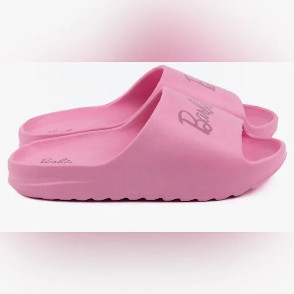COPY - NWT Barbie Womens SlidersLadies Pink Moulded Ridge Bottom Sandals